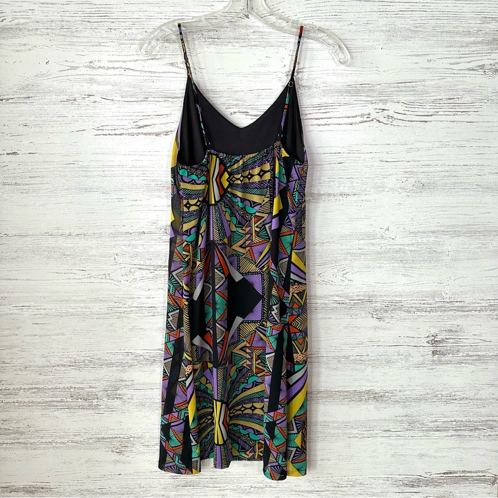 TOBI VINTAGE 90s Geometric Abstract Slip Dress S Made in USA - Picture 6 of 12
